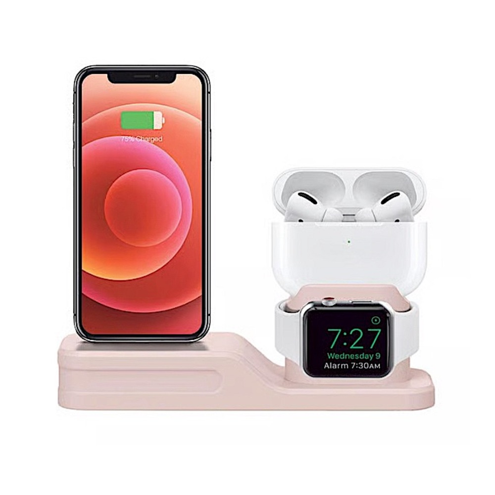 MERKURY 3-in-1 Desktop Phone, Watch, AirPods Charging Dock Station